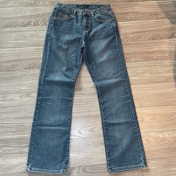 CALVIN KLEIN CLASSIC WESTERN BOHO BOOTCUT JEANS BLUE MEDIUM 8 - Picture 1 of 7